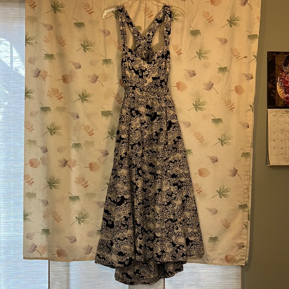 By Anthropologie Black & White floral Dress NWT